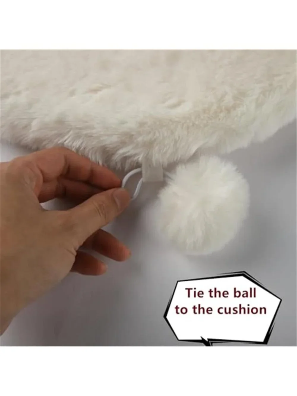 Cat Bed Cushion 2 Pack Faux Fur Pet Mat Replacement Pad Washable Soft 13 Inch